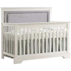 Natart Ithaca "5-in-1'' Convertible Crib With Upholstered Panel