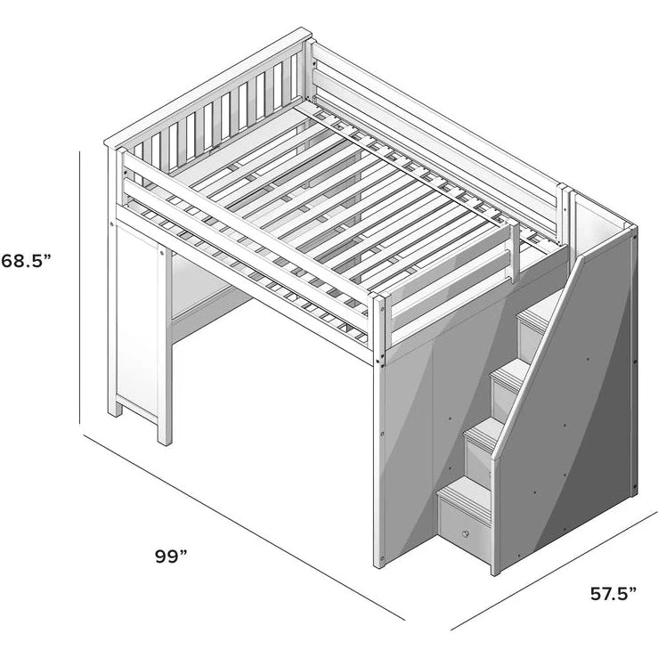 Jackpot Deluxe Fulham Full Size Loft With Staircase + Desk - Image 7