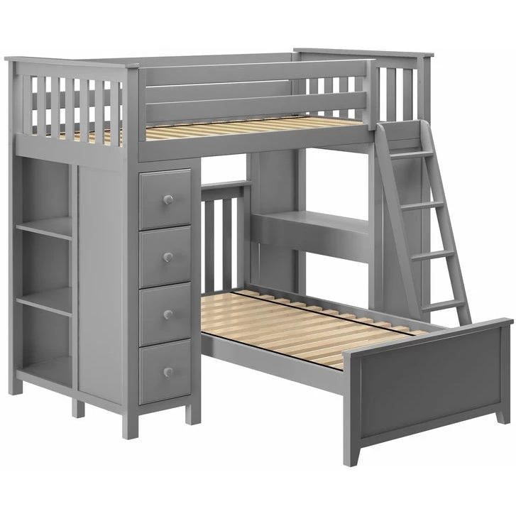 Jackpot Deluxe Kensington Loft Bed Storage Study + Twin Bed - Image 7