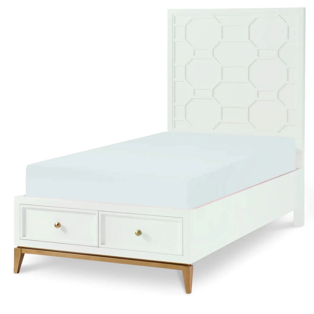 Legacy Classic Kids Chelsea By Rachel Ray Panel Twin Bed With Storage Footboard