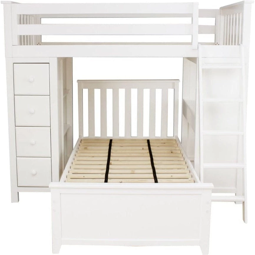 Jackpot Deluxe Kensington Loft Bed Storage Study + Twin Bed - Image 4