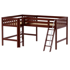 Maxtrix Twin Full Medium Corner Loft Bed
