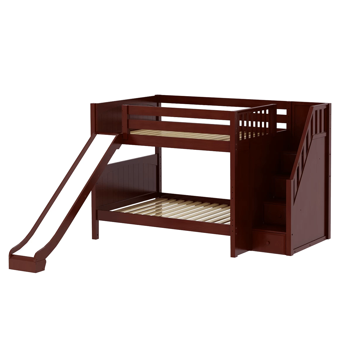 Maxtrix Full Medium Bunk Bed With Stairs + Slide - Image 5