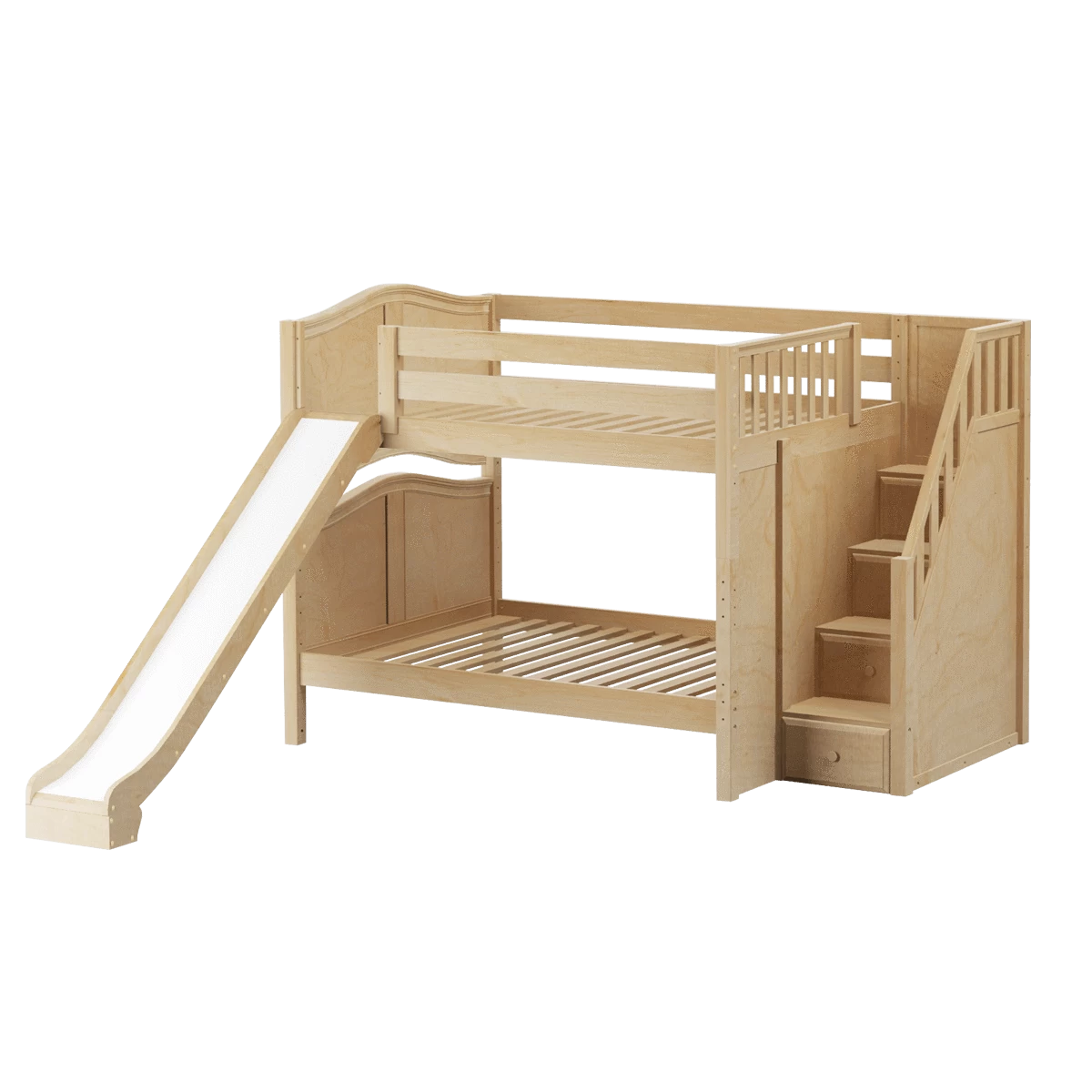 Maxtrix Full Medium Bunk Bed With Stairs + Slide - Image 3