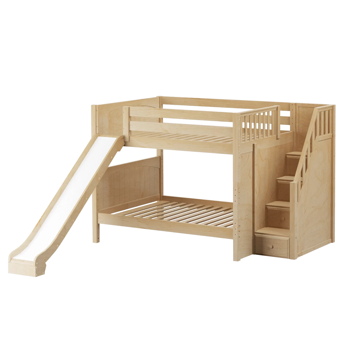 Maxtrix Full Medium Bunk Bed With Stairs + Slide - Image 4