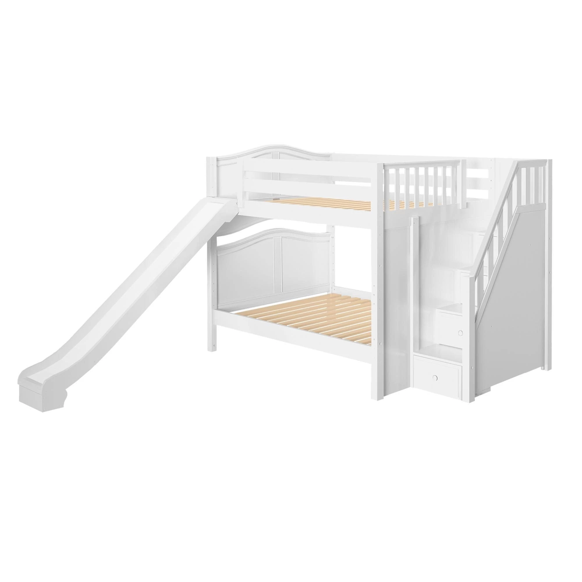 Maxtrix Full Medium Bunk Bed With Stairs + Slide - Image 10