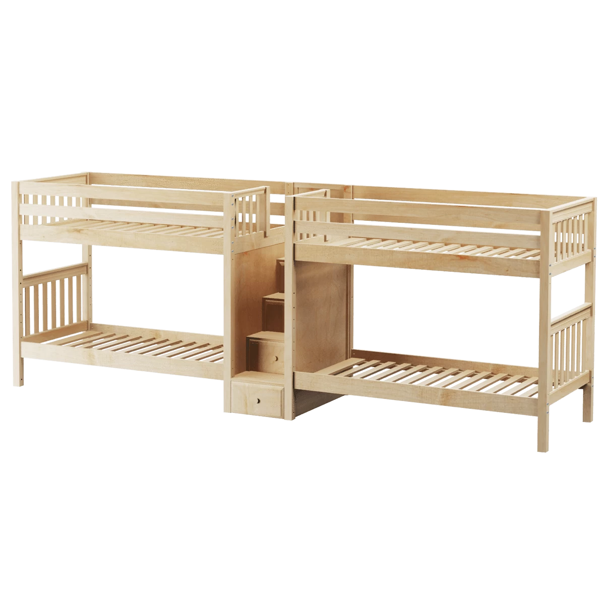 Maxtrix Twin Medium Quadruple Bunk Bed With Stairs - Image 9