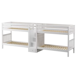 Maxtrix Twin Medium Quadruple Bunk Bed With Stairs