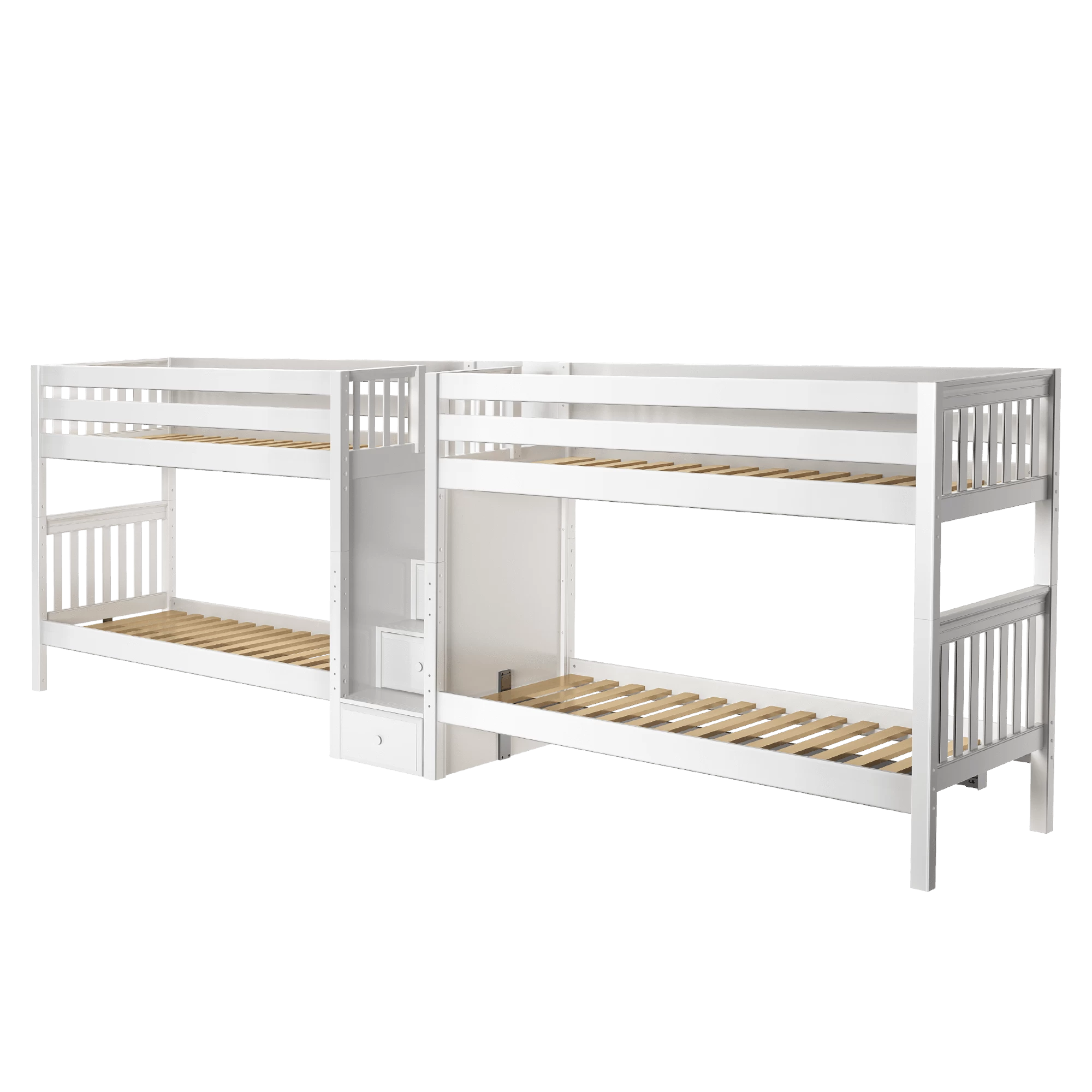 Maxtrix Twin XL Quadruple Bunk Bed With Stairs - Image 8