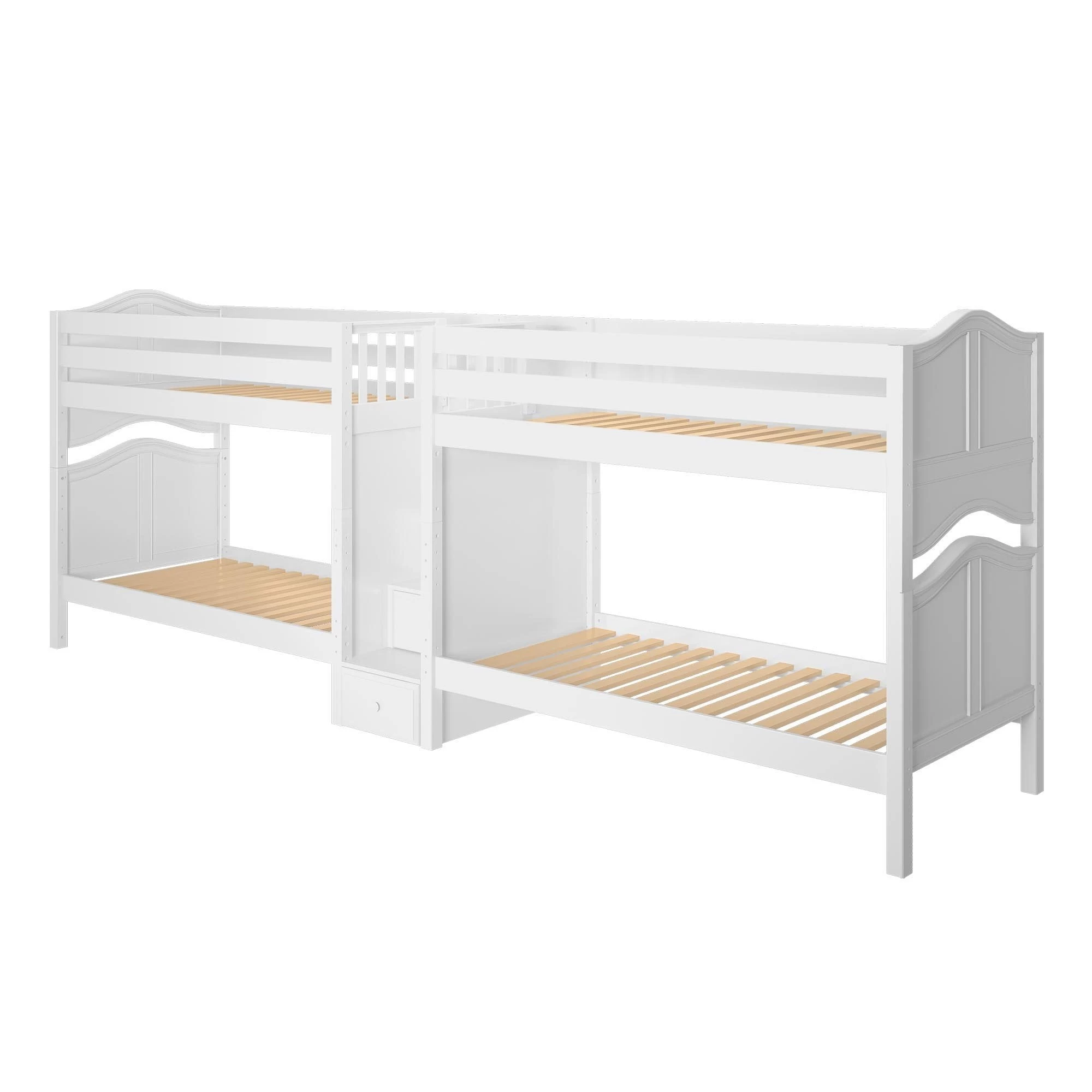 Maxtrix Twin Medium Quadruple Bunk Bed With Stairs - Image 2