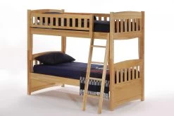 Night & Day Cinnamon Twin Twin Bunk Bed