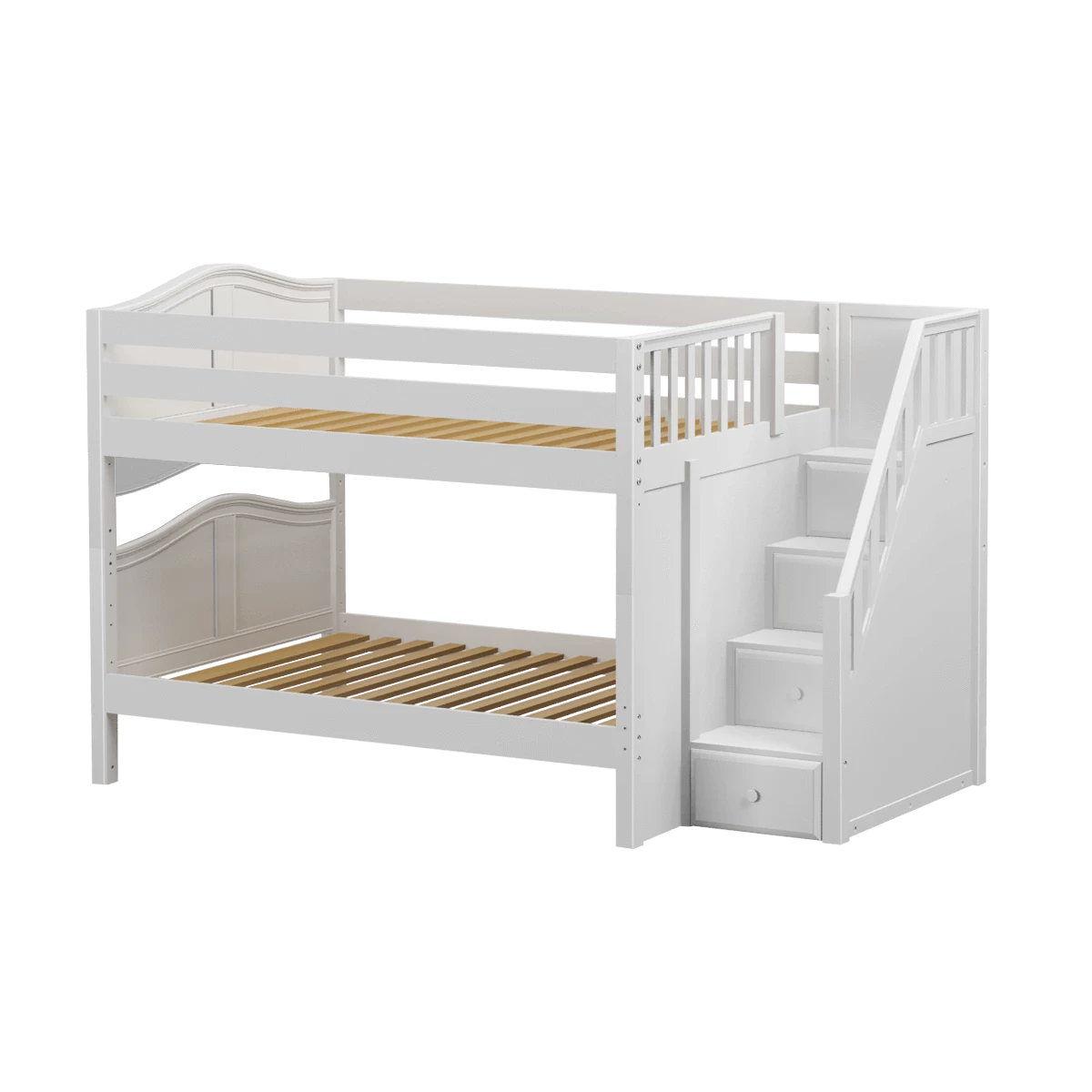Maxtrix Full Low Bunk Bed With Stairs - Image 5