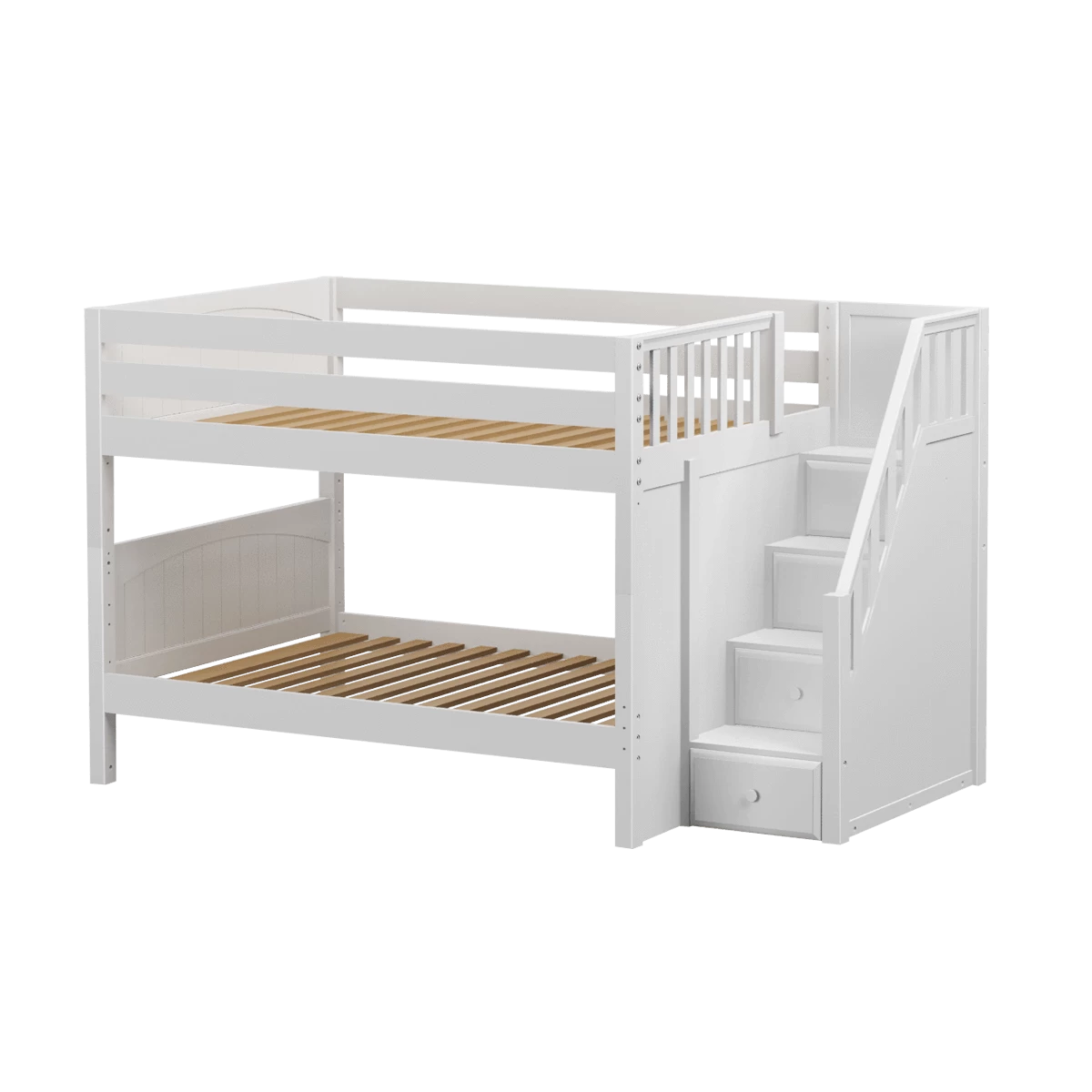 Maxtrix Full Low Bunk Bed With Stairs - Image 6
