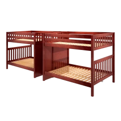 Maxtrix Queen Quadruple High Bunk Bed With Stairs