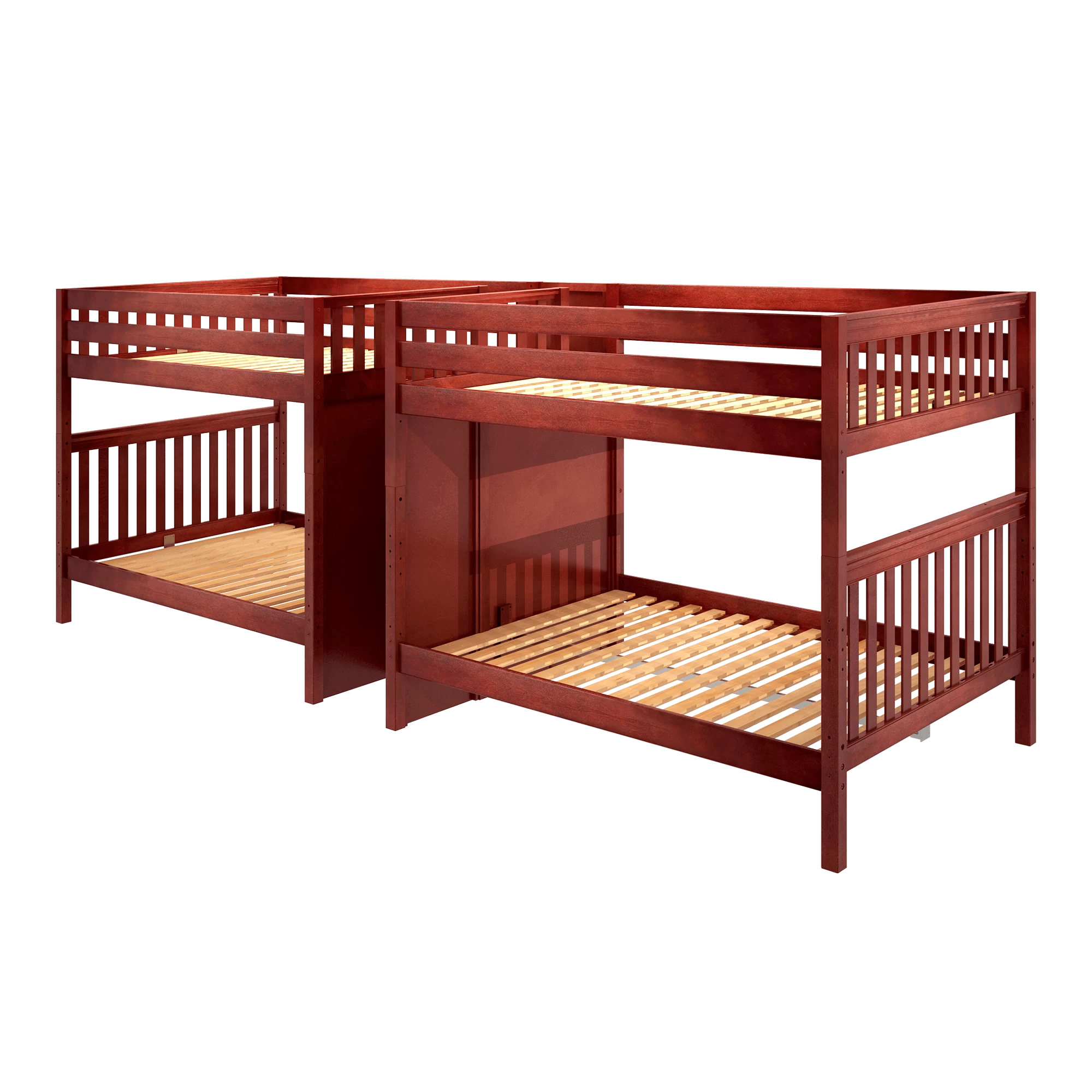 Maxtrix Queen Quadruple High Bunk Bed With Stairs