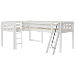 Maxtrix Twin Low Corner Loft Bed