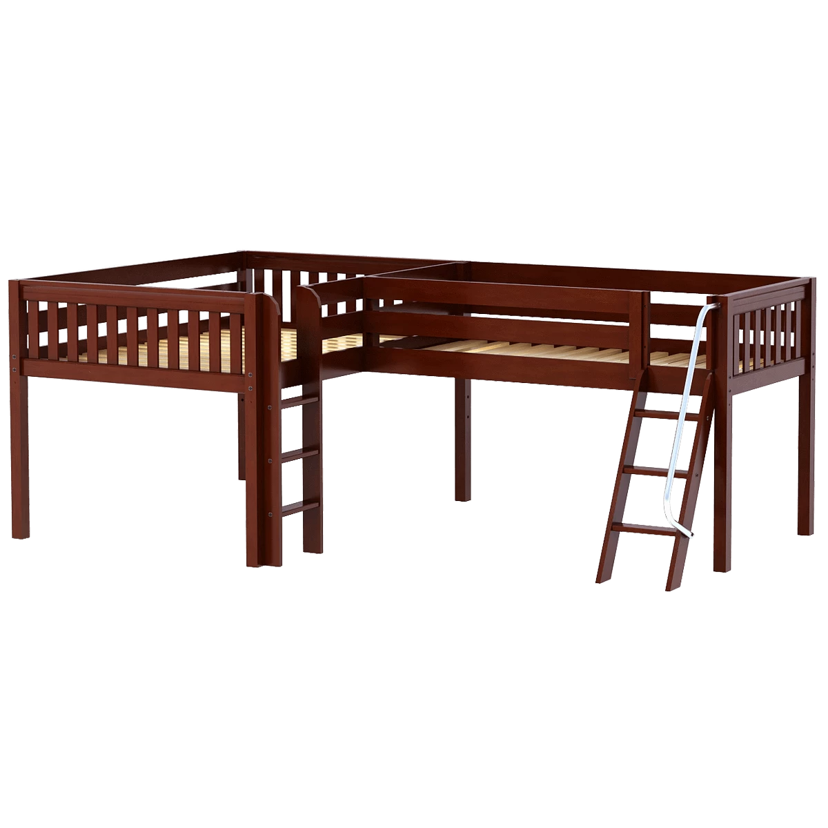 Maxtrix Twin Full Low Corner Loft Bed
