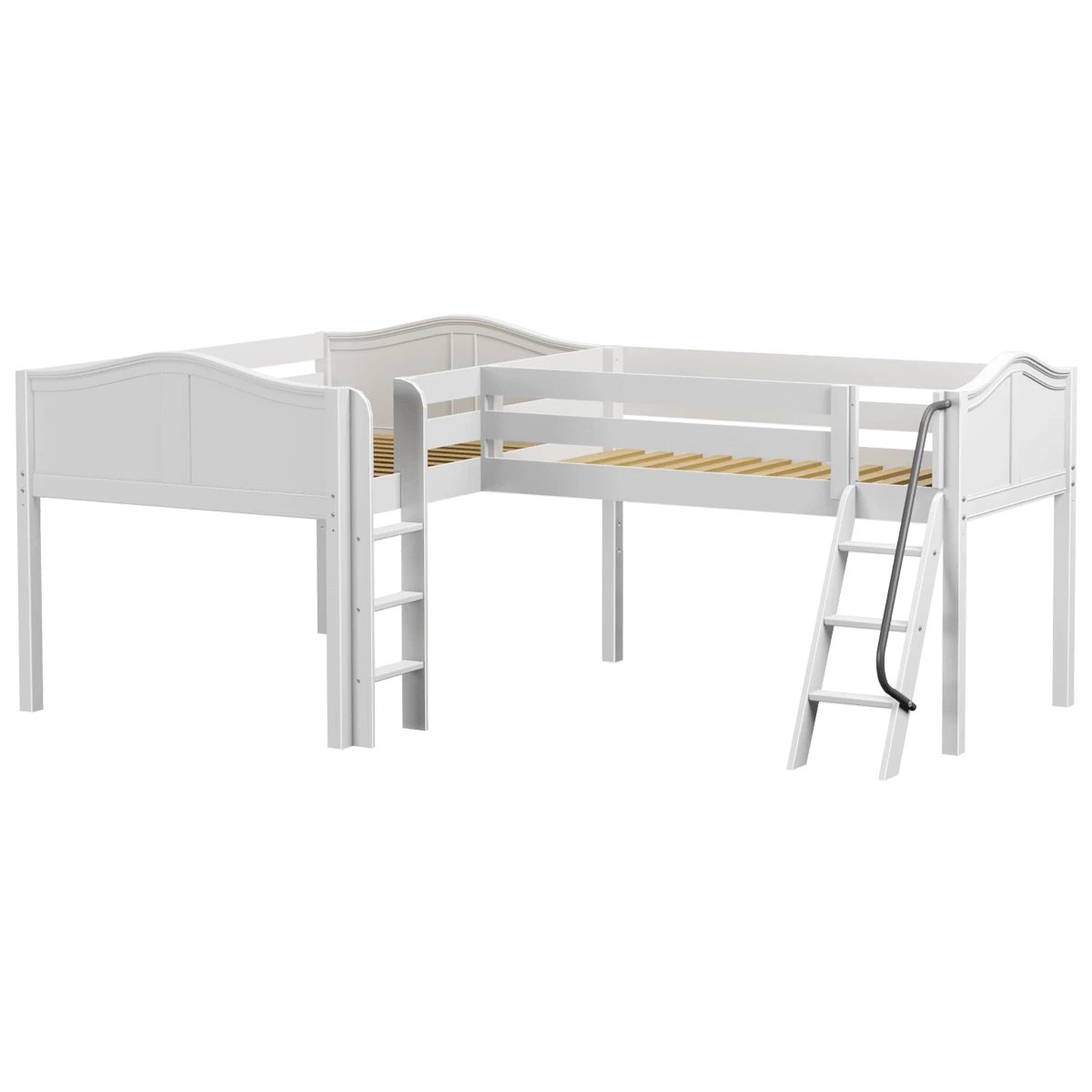 Maxtrix Twin Full Low Corner Loft Bed - Image 4