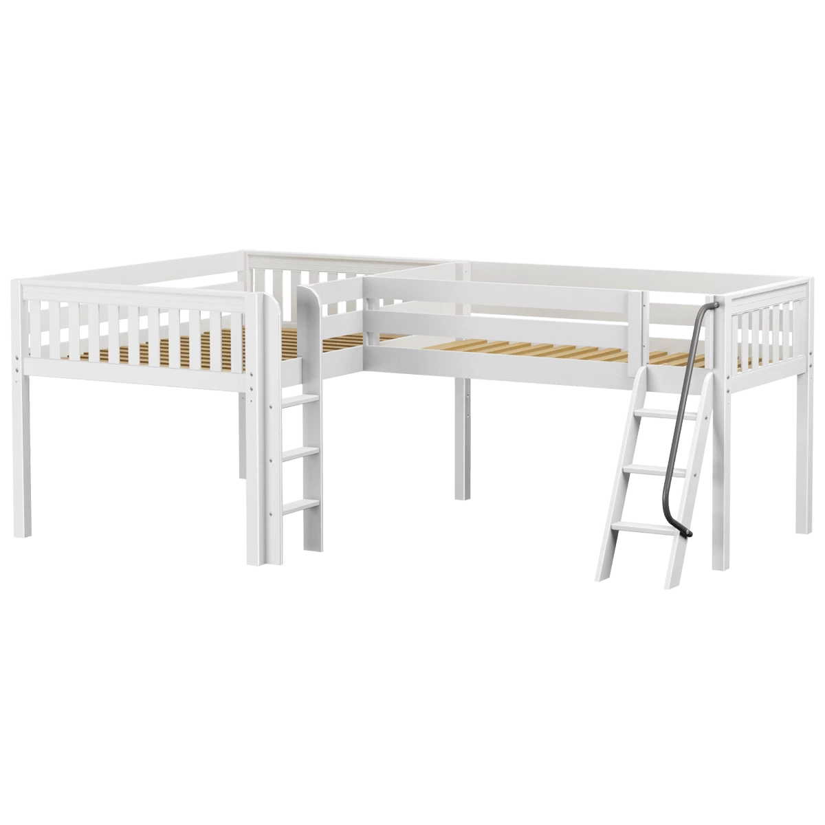 Maxtrix Twin Full Low Corner Loft Bed - Image 9