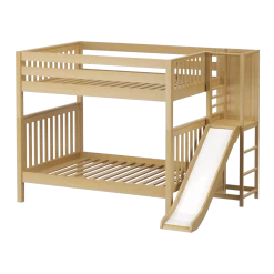 Maxtrix Full High Bunk Bed With Slide Platform