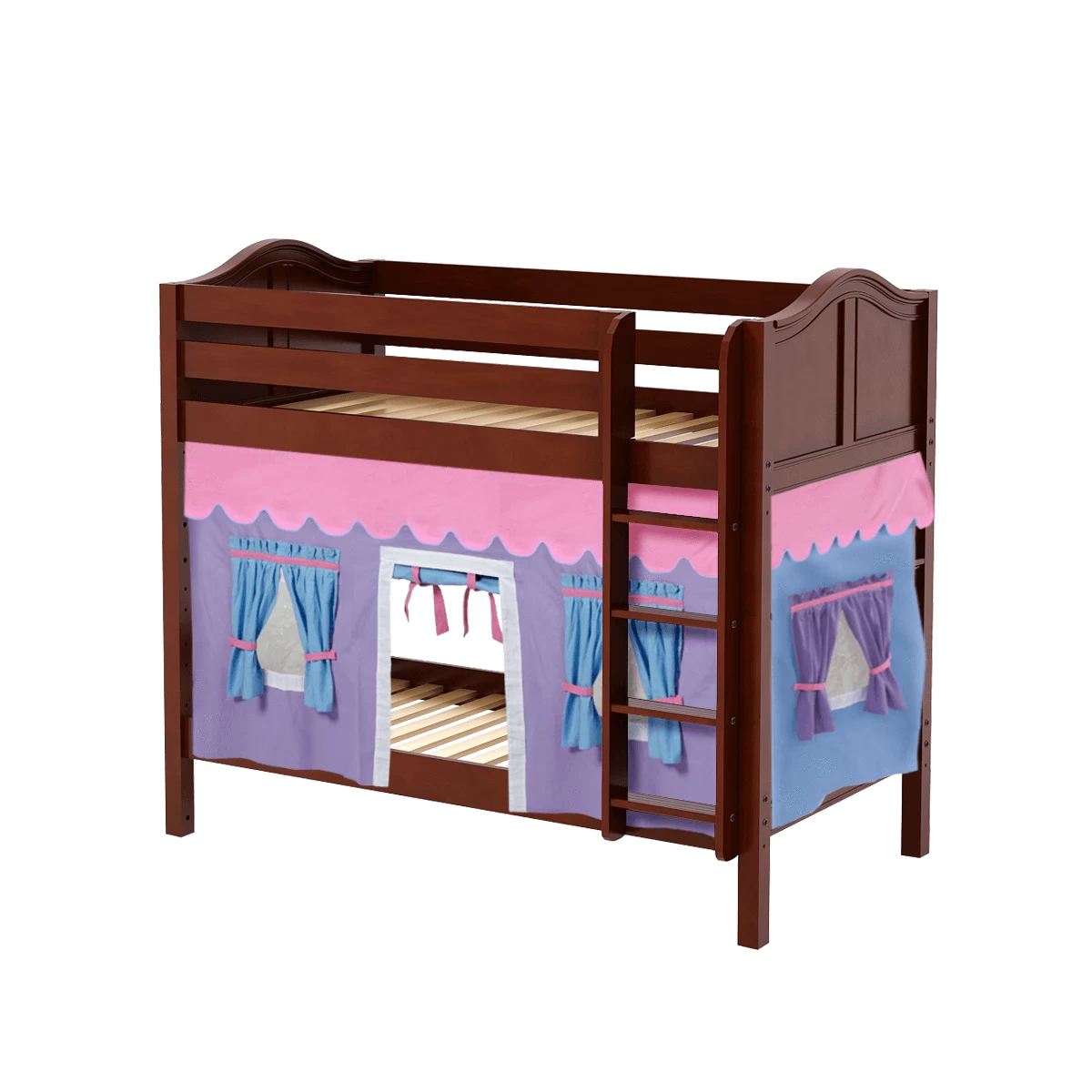 Maxtrix Twin Medium Bunk Bed With Straight Ladder + Curtain - Image 14