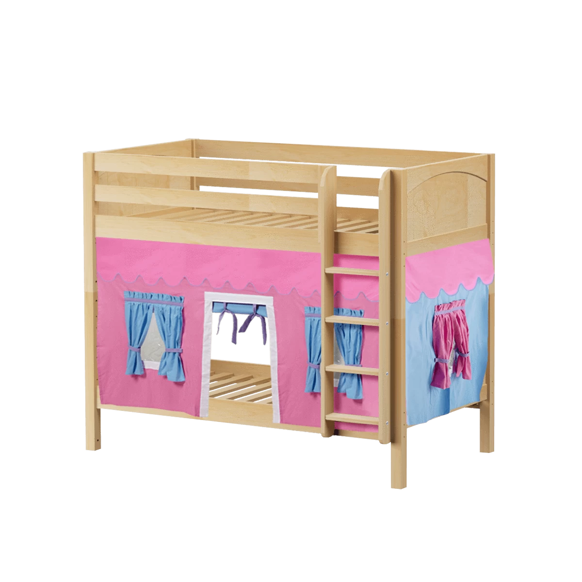 Maxtrix Twin Medium Bunk Bed With Straight Ladder + Curtain - Image 12