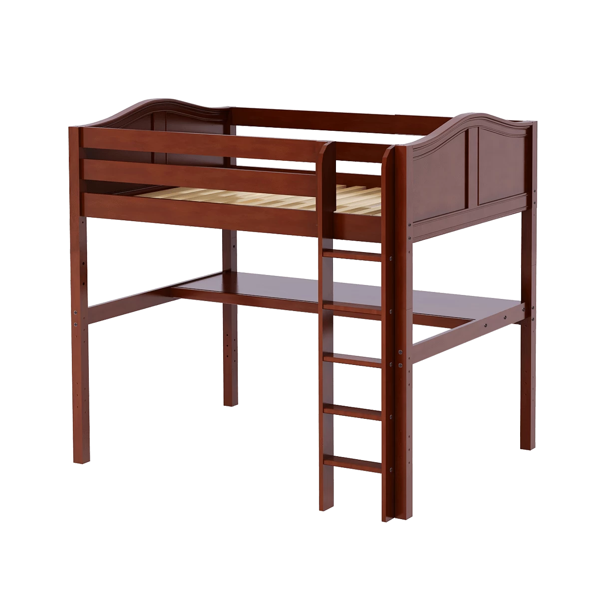 Maxtrix Full High Loft Bed With Straight Ladder + Desk - Image 8