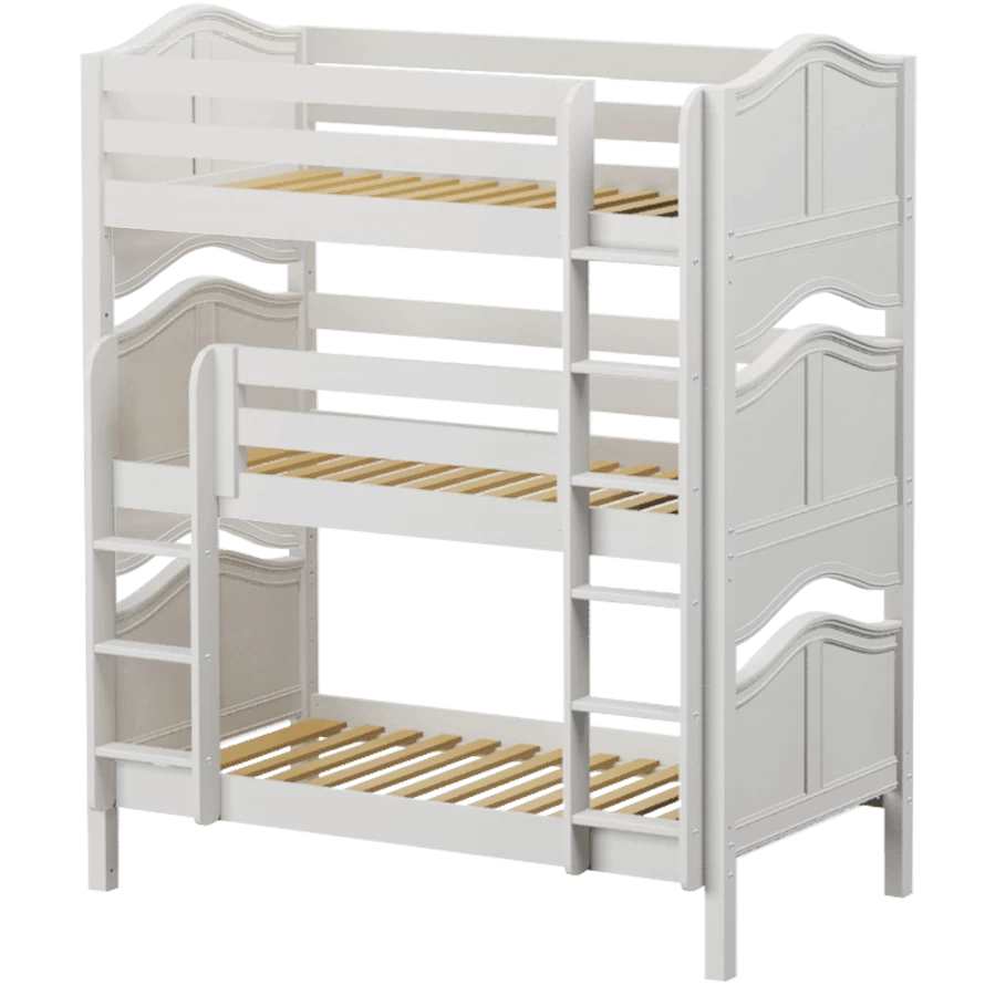 Maxtrix Twin Triple Bunk Bed With Ladder - Image 3