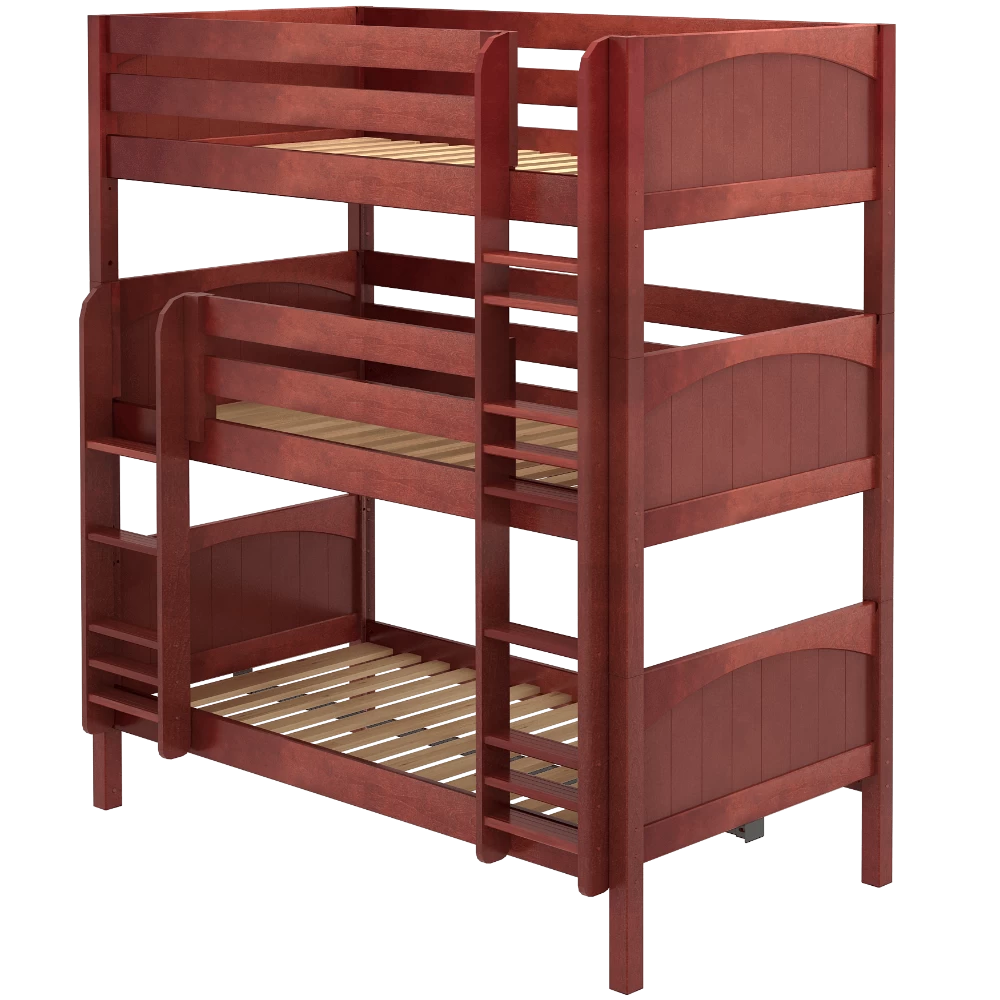 Maxtrix Twin Triple Bunk Bed With Ladder - Image 8