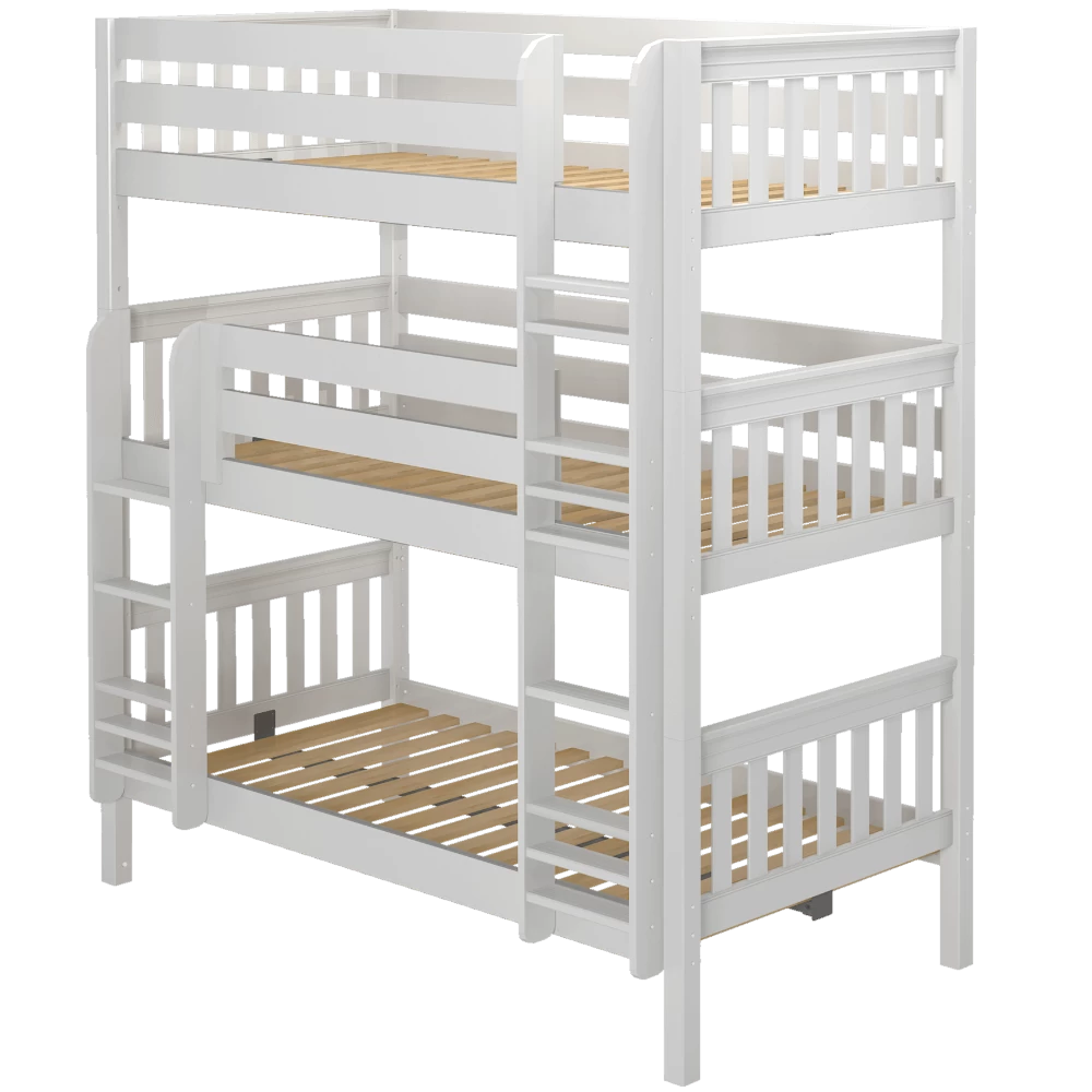 Maxtrix Twin Triple Bunk Bed With Ladder