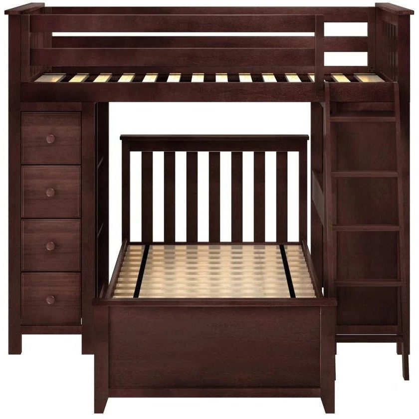 Jackpot Deluxe Kensington Loft Bed Storage Study + Twin Bed - Image 5