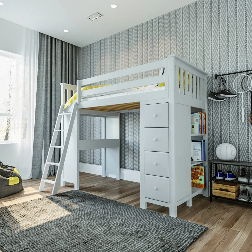 Jackpot Deluxe Kensington Loft Bed Storage Study - Image 3