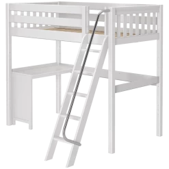 Maxtrix Twin High Loft Bed + Corner Desk