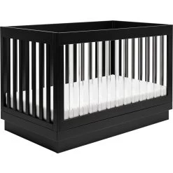 Babyletto Harlow 3-in-1 Convertible Acrylic Crib With Toddler Bed Conversion Kit