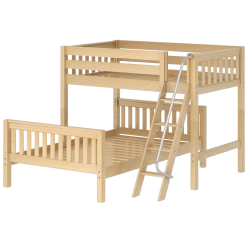 Maxtrix L-Shaped Twin Over Full Bunk Bed