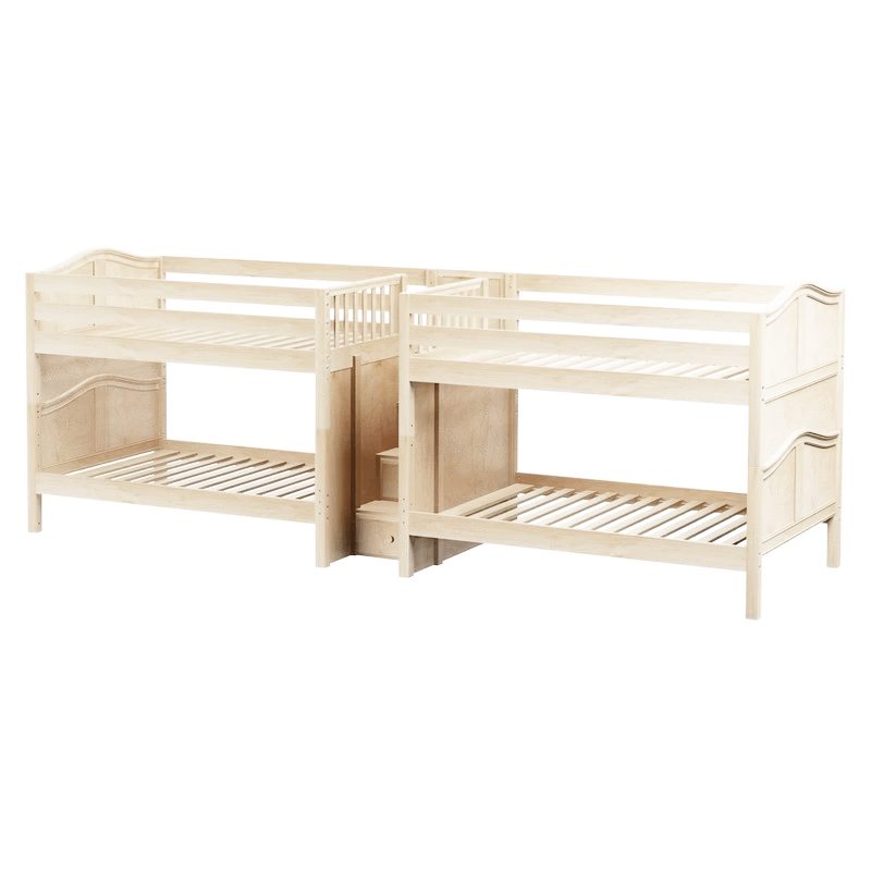 Maxtrix Full Low Quadruple Bunk Bed With Stairs - Image 5