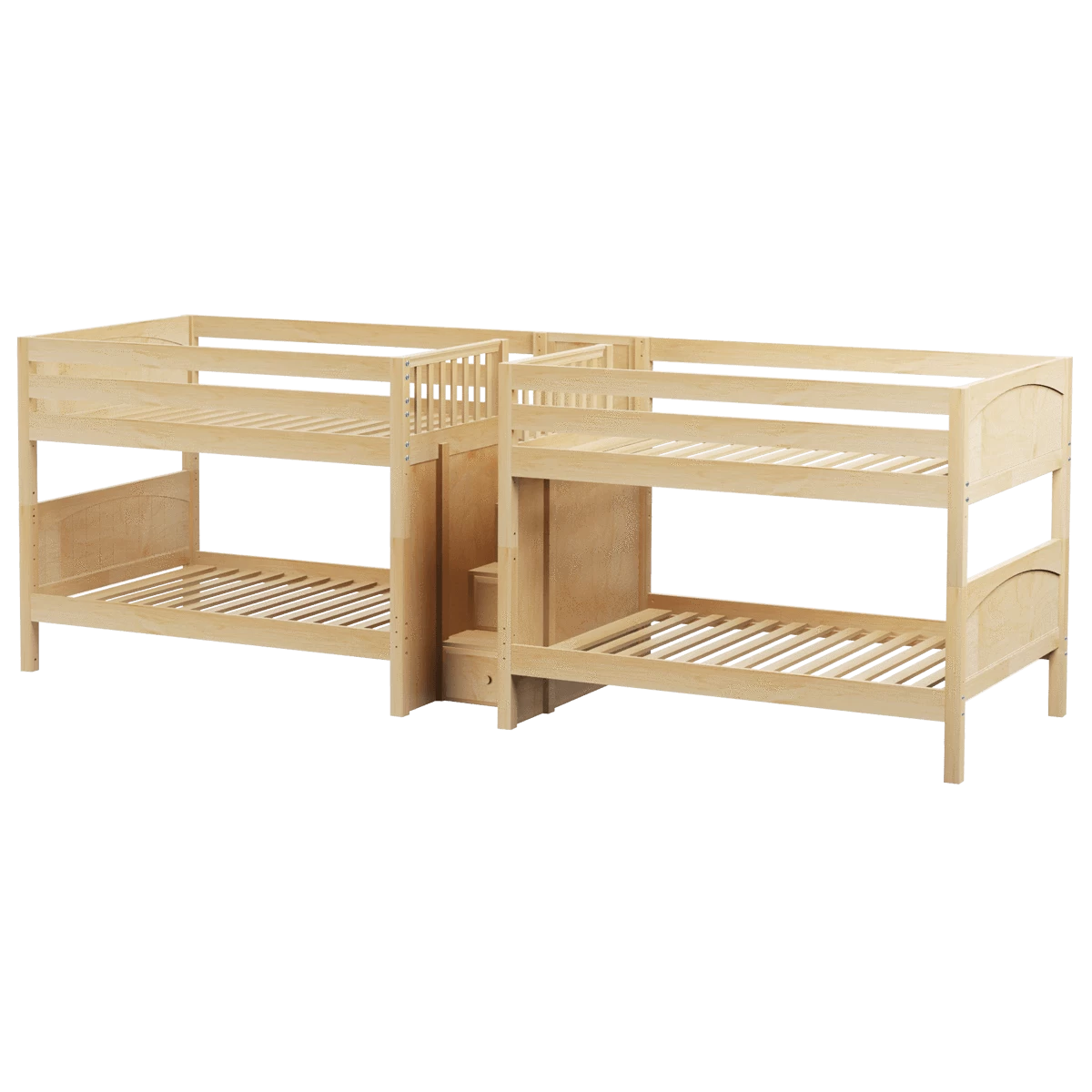 Maxtrix Full Low Quadruple Bunk Bed With Stairs - Image 6