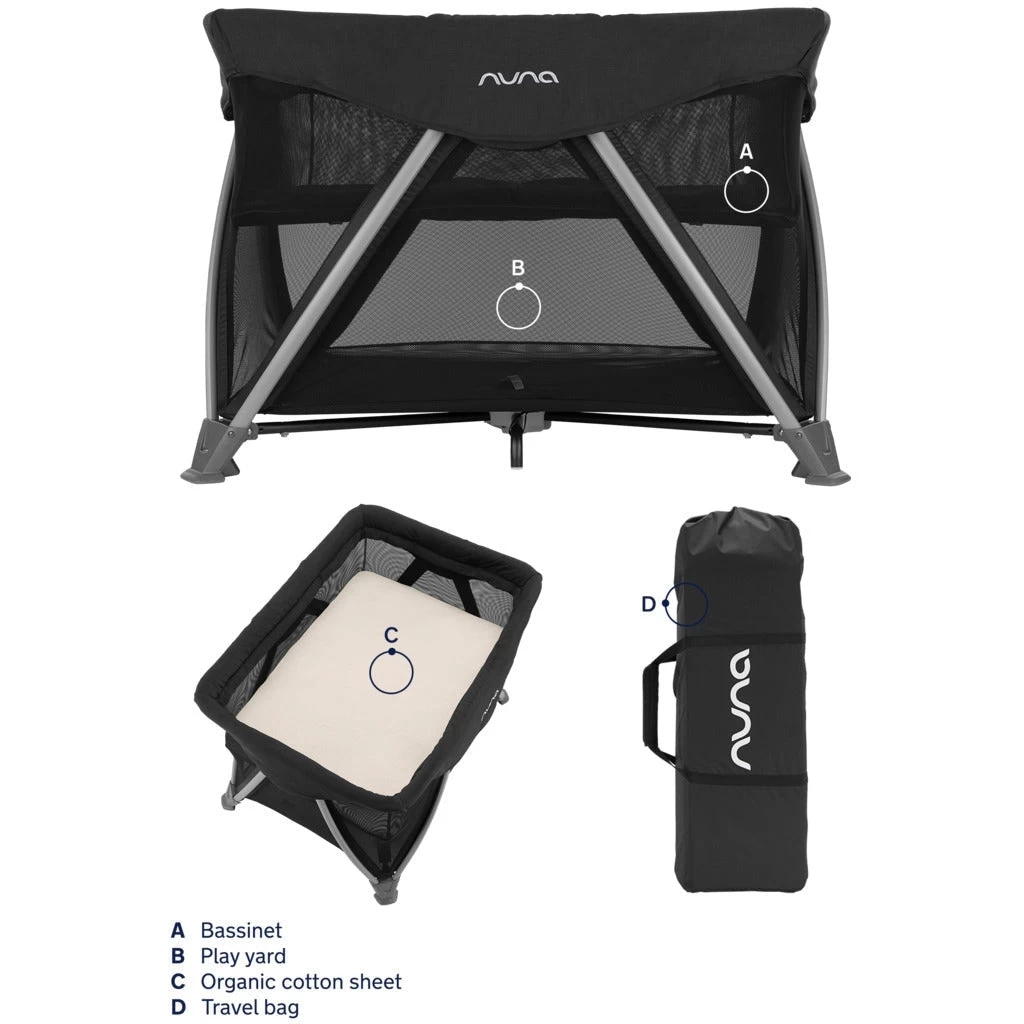 Nuna Sena Aire Playard With Zip-Off Bassinet - Image 3