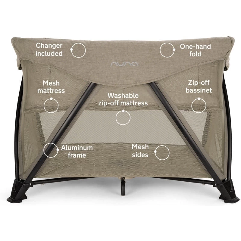 Nuna Sena Aire Playard With Zip-Off Bassinet - Image 9