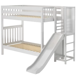 Maxtrix Twin High Bunk Bed With Slide Platform