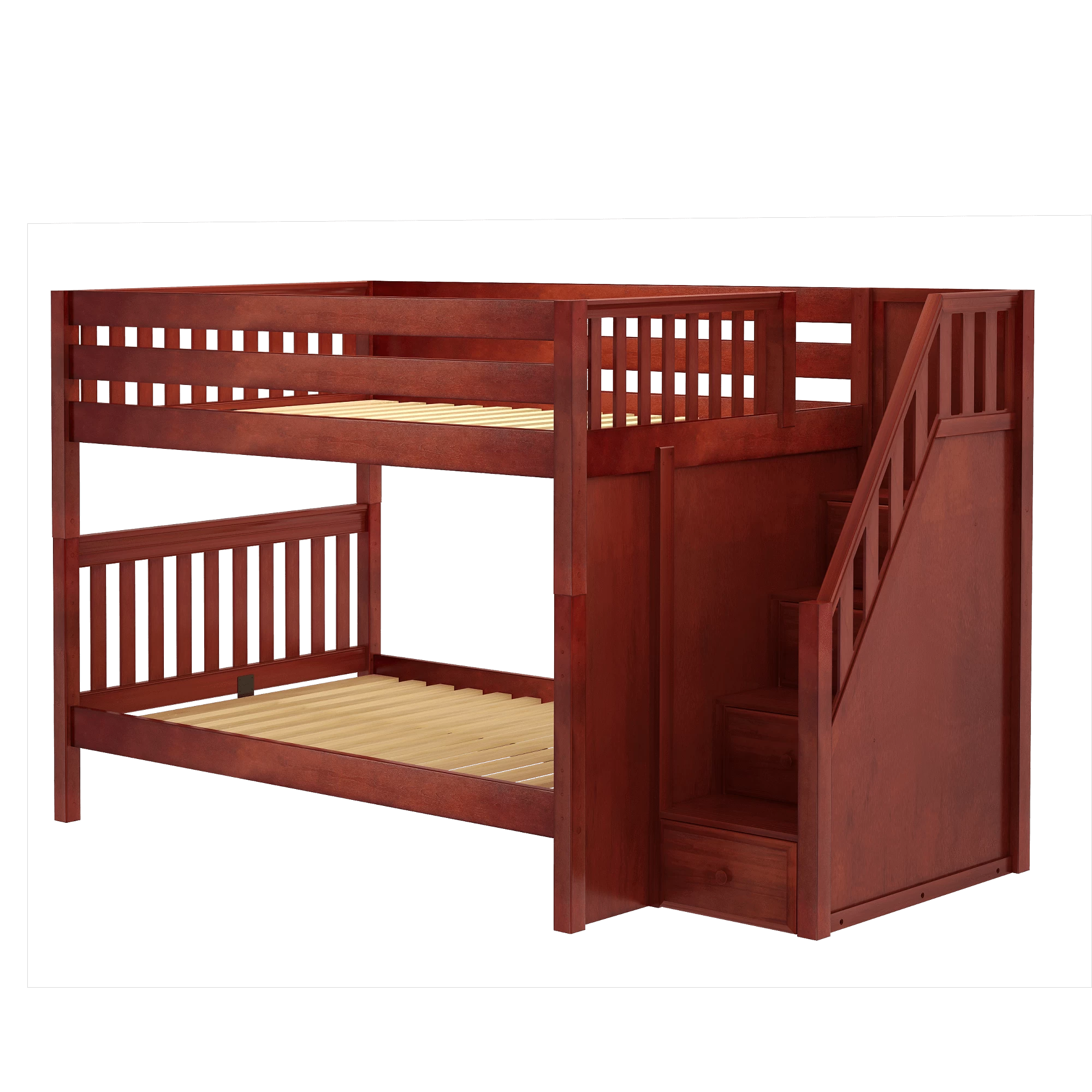Maxtrix Full XL Medium Bunk Bed With Stairs - Image 3