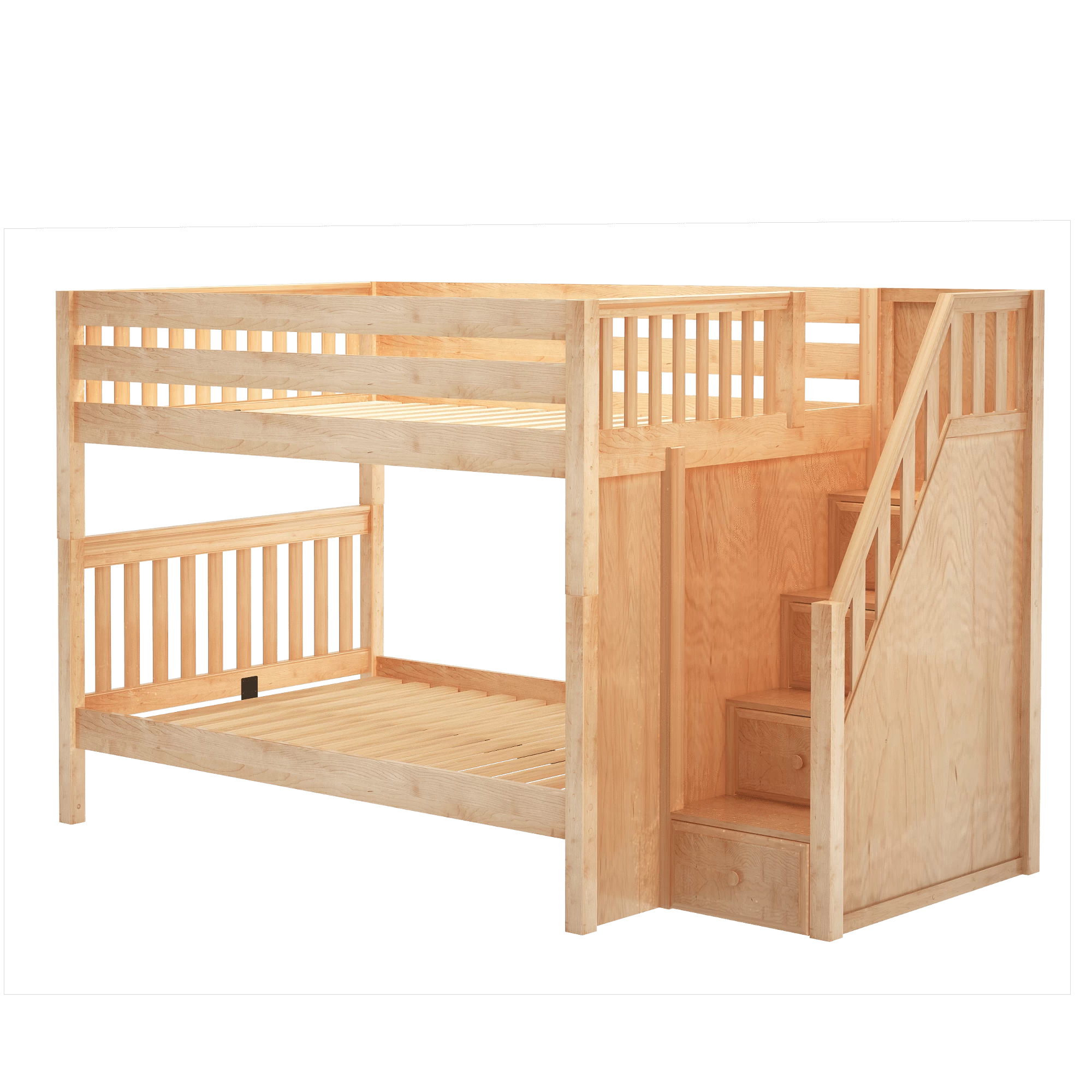 Maxtrix Full XL Medium Bunk Bed With Stairs - Image 2