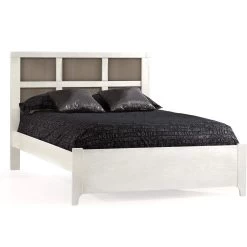 Natart Rustico Moderno Double Bed With Low-Profile Footboard & Rails