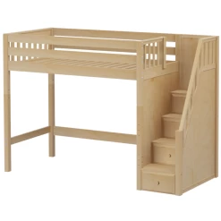 Maxtrix Twin High Loft Bed With Stairs