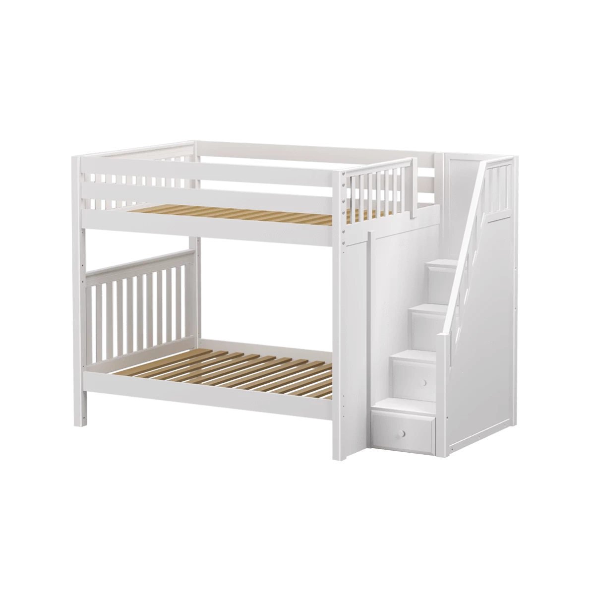 Maxtrix Full High Bunk Bed With Stairs