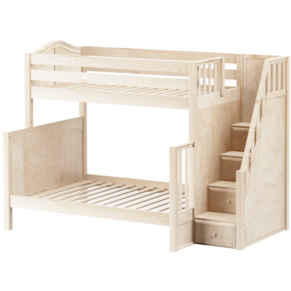 Maxtrix High Twin Over Full Bunk Bed With Stairs - Image 3