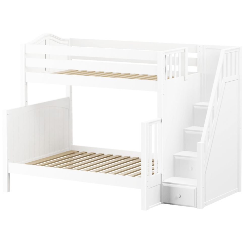 Maxtrix High Twin Over Full Bunk Bed With Stairs - Image 7