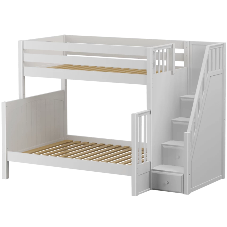 Maxtrix High Twin Over Full Bunk Bed With Stairs - Image 2