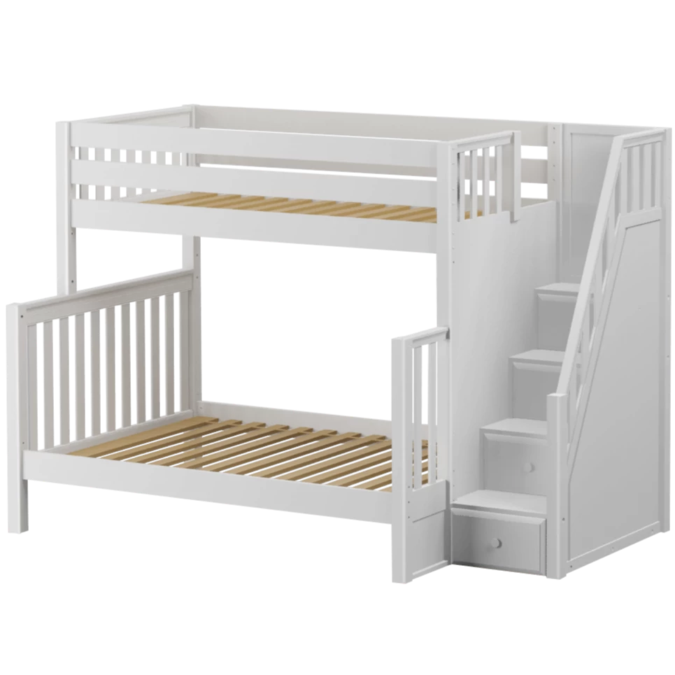 Maxtrix High Twin Over Full Bunk Bed With Stairs - Image 8