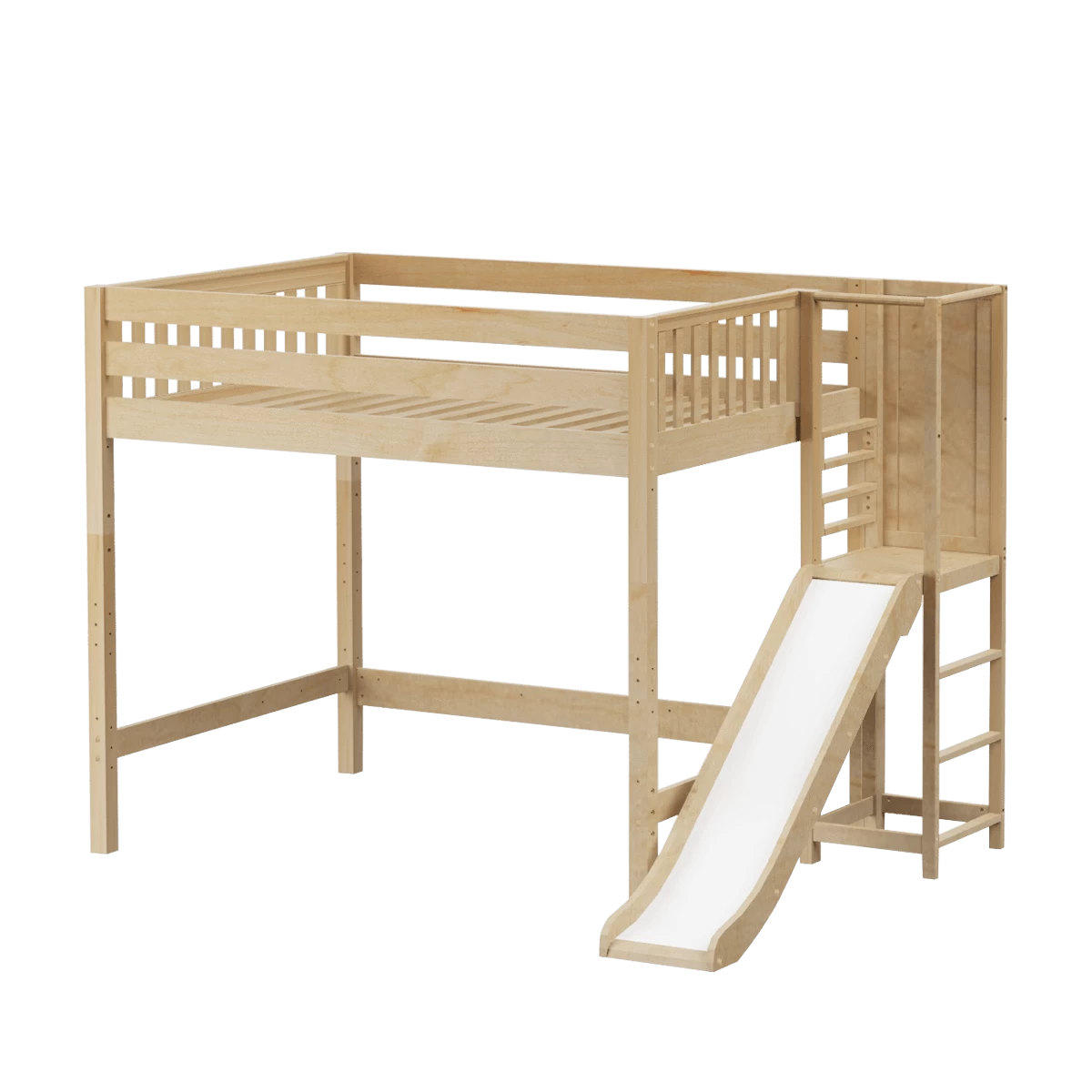 Maxtrix Queen High Loft Bed With Slide Platform - Image 2
